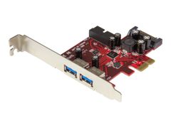 StarTech 4 Port PCI Express USB 3.0 Card - 2 Ext & 2 Int (IDC) - SATA Power - USB-adapter - PCIe 2.0 - USB 3.0 x 4
