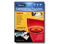 FELLOWES Laminating Pouches Capture 125 micron - 100-pack - glanset - 60 x 90 mm - lamineringspunger