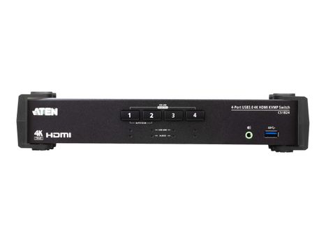 ATEN CS1824 KVMP Switch - KVM / lyd / USB-svitsj - 4 porter (CS1824-AT-G)