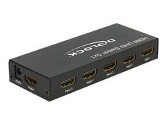 Delock HDMI UHD Switch 5 x HDMI in > 1 x HDMI out 4K - video/audio switch - 5 porter