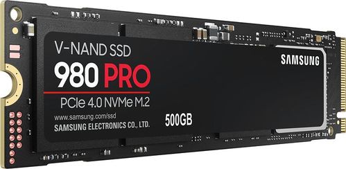 Samsung 980 PRO 500GB SSD PCIe 4.0 NVMe M.2 (MZ-V8P500BW)