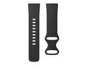 Fitbit Sense - rustfritt grafittstål - smartklokke med bånd - karbon (FB512BKBK)