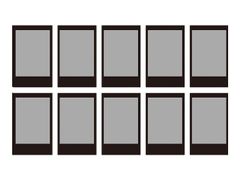 FUJI Instax Mini Black hurtigvirkende fargefilm - ISO 800 - 10