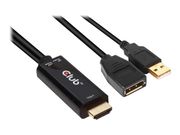 Club 3D video adapter - DisplayPort / HDMI - 25 cm (CAC-1331)