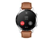Huawei Watch GT 2 Classic - rustfritt stål - smartklokke med stropp - småsteinbrun (55024317)