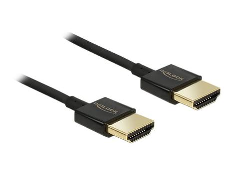 Delock Premium - HDMI-kabel med Ethernet - 0.5 m (84786)