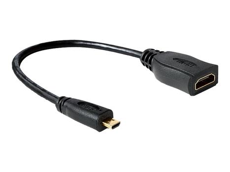 Delock High Speed HDMI with Ethernet - HDMI-adapter - 23 cm (65391)