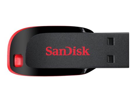 SanDisk Cruzer Blade - USB-flashstasjon - 16 GB - USB 2.0 (SDCZ50-016G-B35)