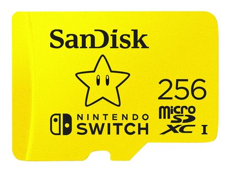 SanDisk Nintendo Switch - flashminnekort - 256 GB - microSDXC UHS-I (SDSQXAO-256G-GNCZN)