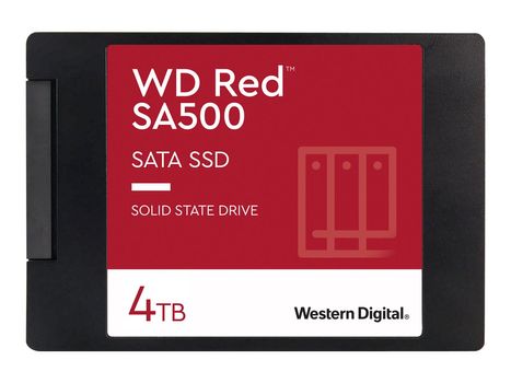 WD Red NAS SSD 4TB - SA500 - 2.5” - 7mm - SATA 6Gb/s (WDS400T1R0A)