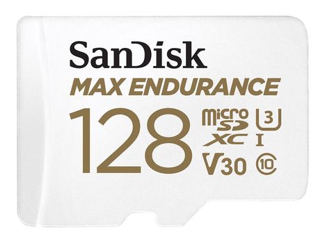 SanDisk Max Endurance - flashminnekort - 128 GB - microSDXC UHS-I (SDSQQVR-128G-GN6IA)