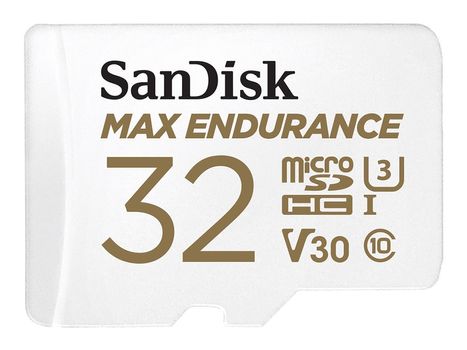 SanDisk Max Endurance - flashminnekort - 32 GB - microSDHC UHS-I (SDSQQVR-032G-GN6IA)
