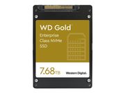 WD Gold Enterprise-Class SSD WDS768T1D0D - SSD - 7.68 TB - U.2 PCIe 3.1 x4 (NVMe) (WDS768T1D0D)