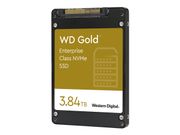 WD Gold Enterprise-Class SSD WDS384T1D0D - SSD - 3.84 TB - U.2 PCIe 3.1 x4 (NVMe) (WDS384T1D0D)