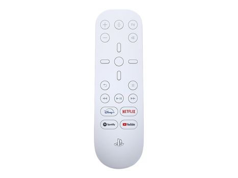 Sony PS5 Media Remote fjernkontroll for PlayStation 5 med dedikerte knapper for Netflix, YouTube, Spotify og Disney (9801122)