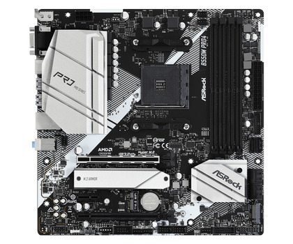 ASRock B550M Pro4, mATX, AM4 Ryzen, 2x M.2, 1x PCIe 4.0 x16, 1x PCIe 3.0 x16, 6x SATA3, 2x USB 3.1 (1 Type-C), 6x USB3.0 (90-MXBDK0-A0UAYZ)