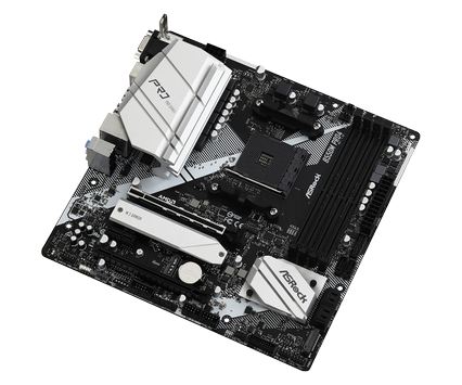 ASRock B550M Pro4, mATX, AM4 Ryzen, 2x M.2, 1x PCIe 4.0 x16, 1x PCIe 3.0 x16, 6x SATA3, 2x USB 3.1 (1 Type-C), 6x USB3.0 (90-MXBDK0-A0UAYZ)