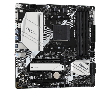 ASRock B550M Pro4, mATX, AM4 Ryzen, 2x M.2, 1x PCIe 4.0 x16, 1x PCIe 3.0 x16, 6x SATA3, 2x USB 3.1 (1 Type-C), 6x USB3.0 (90-MXBDK0-A0UAYZ)