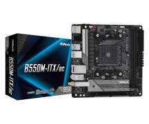 ASRock B550M-ITX/ac, mITX, AM4 Ryzen 2x M.2, 1x PCIe 4.0 x16, 4x SATA3, 6x USB 3.0 (1 Type-C), Wi-Fi 5 (802.11ac)