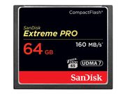 SanDisk Extreme Pro - Flashminnekort - 64 GB - 1000x/ 1067x - CompactFlash (SDCFXPS-064G-X46)