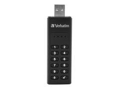 Verbatim Keypad Secure - USB-flashstasjon - 128 GB