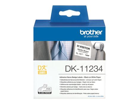 Brother DK11234 - stanseskårne etiketter - 260 etikett(er) - 60 x 86 mm (DK11234)