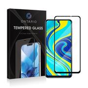Ontario skjermbeskytter Xiaomi Redmi Note 9 Pro - Svart, herdet glass
