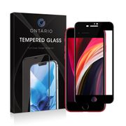 Ontario skjermbeskytter iPhone SE (2. gen.) svart, herdet glass