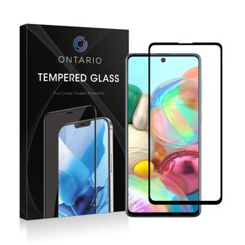Ontario skjermbeskytter Samsung Galaxy A71 Svart, herdet glass (ONTGL-SGA71)