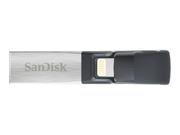 SanDisk iXpand - USB-flashstasjon - 64 GB - USB 3.0 / Lightning (SDIX30N-064G-GN6NN)