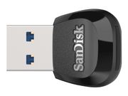 SanDisk MobileMate - Kortleser (microSDHC UHS-I, microSDXC UHS-I) - USB 3.0 (SDDR-B531-GN6NN)