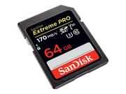 SanDisk Extreme Pro - Flashminnekort - 64 GB - Video Class V30 / UHS-I U3 / Class10 - SDXC UHS-I (SDSDXXY-064G-GN4IN)