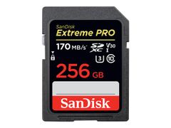 SanDisk Extreme Pro - Flashminnekort - 256 GB - Video Class V30 / UHS-I U3 / Class10 - SDXC UHS-I