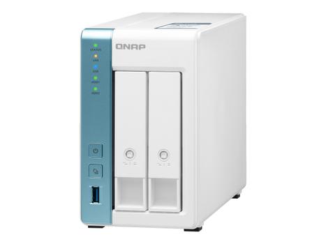 QNAP TS-231P3-2G - 2.5GbE NAS-server - 2-bay 2GB RAM, firekjerners 1.7GHz prosessor - plass til to 3.5"/2.5" (TS-231P3-2G)