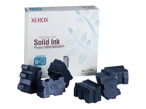 XEROX Phaser 8860MFP - 6-pack - cyan - faste blekktyper (108R00746)