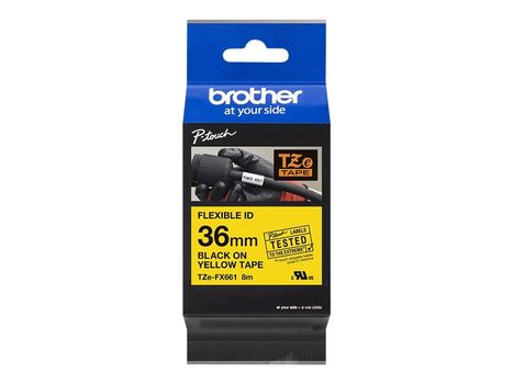 Brother TZe-FX661 - fleksibelt bånd - 1 kassett(er) - Rull (3,6 cm x 8 m) (TZEFX661)