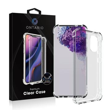 Ontario baksidedeksel for Samsung Galaxy S20 - PC+TPU, gjennomsiktig (ONTET-SS20)