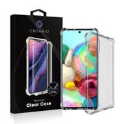 Ontario baksidedeksel for Samsung Galaxy A71 - PC+TPU, gjennomsiktig