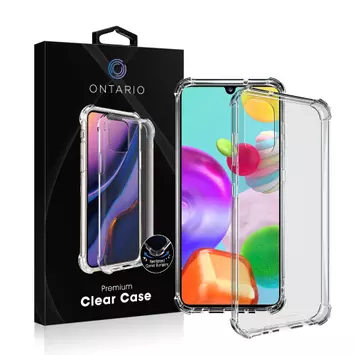 Ontario baksidedeksel for Samsung Galaxy A41 - PC+TPU, gjennomsiktig (ONTET-SGA41)