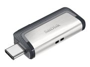 SanDisk Ultra Dual - USB-flashstasjon - 64 GB - USB 3.1 / USB-C (SDDDC2-064G-G46)