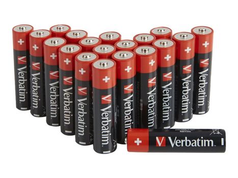 Verbatim batteri - 20 x AA / LR06 - Alkalisk (49877)