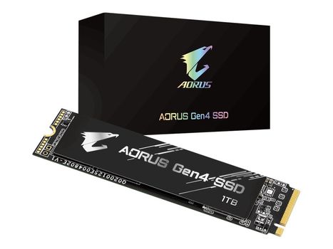 Gigabyte AORUS 1TB PCIe 4.0 NVMe Gen4 SSD, M.2 2280 (w/o copper heatsink) (GP-AG41TB)