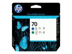 HP 70 - blå, grønn - skriverhode