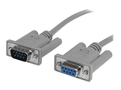 StarTech 10 ft DB9 RS232 Serial Null Modem Cable F/M - Null modem-kabel - DB-9 (hann) til DB-9 (hunn) - 3 m - for StarTech.com 1, 16, 2, 2 Serial/1, 2S1P, 4, 8, PCI1S650DV,  PCI2S650DV,  PCI4S650DV,  RS-232 (SCNM9FM)