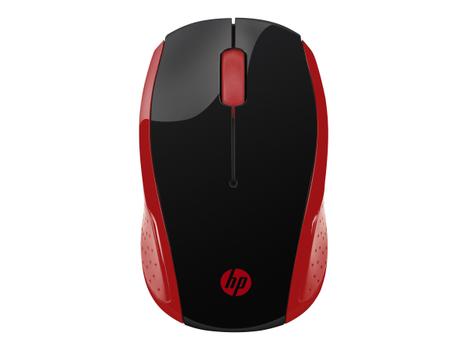 HP 200 - mus - 2.4 GHz - rød (2HU82AA)