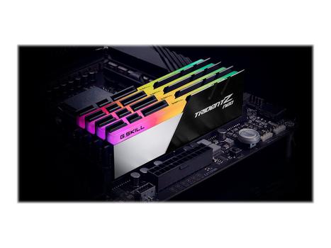 G.SKILL TridentZ Neo Series - DDR4 - sett - 64 GB: 4 x 16 GB - DIMM 288-pin - 3600 MHz / PC4-28800 - ikke-bufret (F4-3600C18Q-64GTZN)