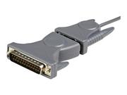 StarTech USB to RS232 DB9/DB25 Serial Adapter Cable - M/M - Seriell adapter - USB 2.0 - grå (ICUSB232DB25)