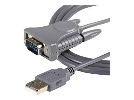 StarTech USB to RS232 DB9/DB25 Serial Adapter Cable - M/M - Seriell adapter - USB 2.0 - grå (ICUSB232DB25)