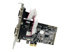StarTech 4 Port Native PCI Express RS232 Serial Adapter Card with 16550 UART - Low Profile Serial Card (PEX4S553) - seriell adapter - PCIe 1.1 - 4 porter