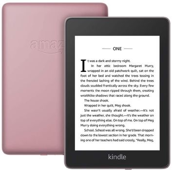 Amazon Kindle Paperwhite 2018 vanntett Plum, 32GB, 6" lesebrett med touch, 300ppi, Wi-Fi, innebygd lys, IPX8 (B08411YVJD)